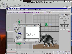 VMWare 1.1.2 runing 3DSMax 3.0. Meet Alphonse the Dinosaur.